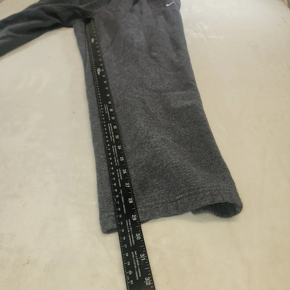 Nike Mens Fleece Sweatpants Large Charcoal Grey Straight Leg Joggers RN56323‎